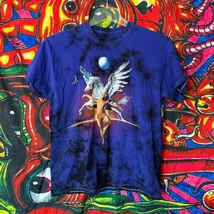 Trippie Redd Pegasus Tie-Dye Tee – Purple, L, 100% Cotton, Good Used